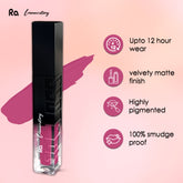 Ra Womanstory Comfy Silk Non Transfer 12H Liquid Nude Matte Lipstick - 158 Georgia peach